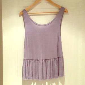 Peplum tank top